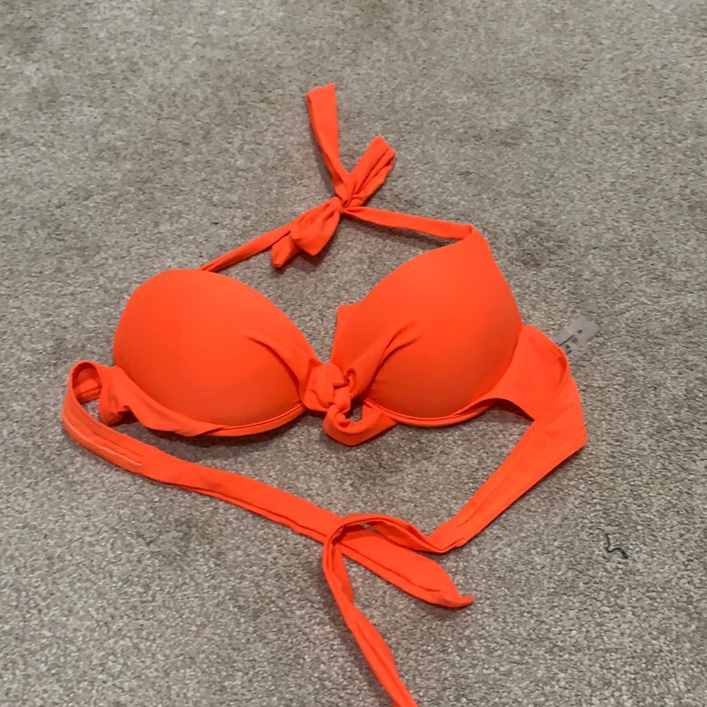 Orange bikini top